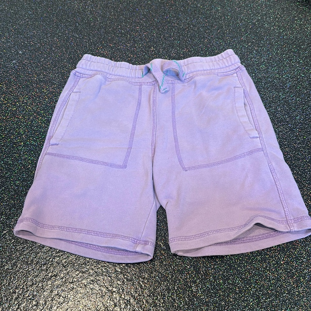 Mini Boden Jersey Cotton shorts, Purple, size 7